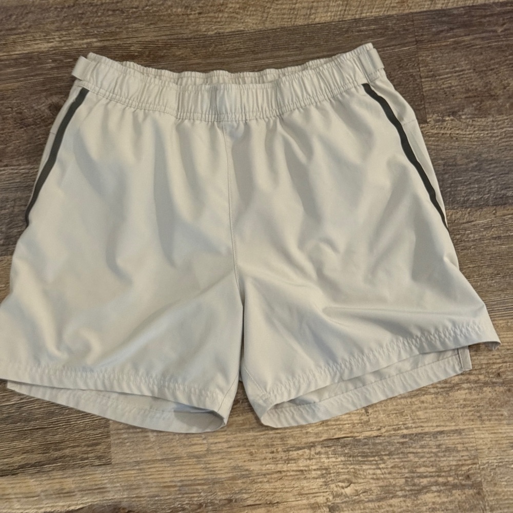 Light Gray Athletic Shorts by Skoro quick dry
